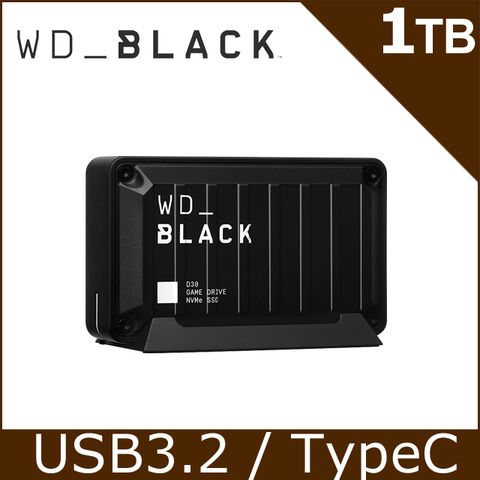 WD BLACK 黑標 D30 Game Drive 1TB 外接式固態硬碟SSD