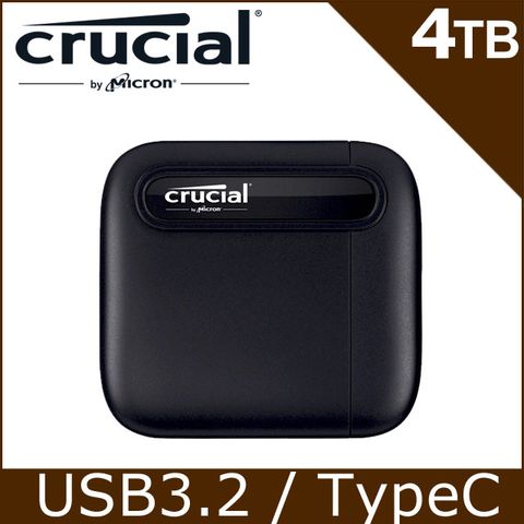 美光Micron Crucial X6 4TB USB3.2 Gen2 SSD 行動硬碟