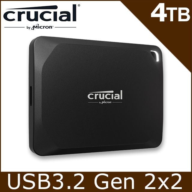 Micron 美光   Crucial X10 Pro 4TB 外接式 SSD (CT4000X10PROSSD9)