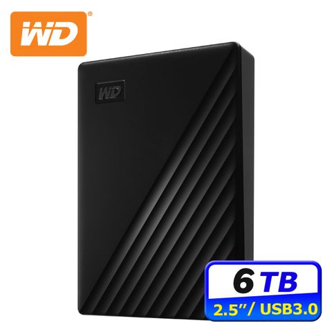 WD 威騰 My Passport 6TB 2.5吋行動硬碟-黑(BR9S0060BBK-WESN)