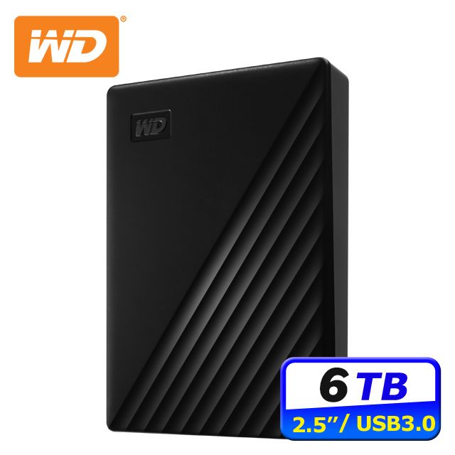 WD 威騰 My Passport 6TB 2.5吋行動硬碟-黑(BR9S0060BBK-WESN)