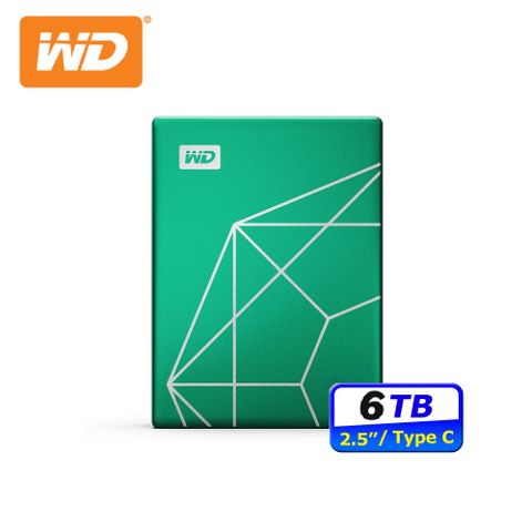 WD 威騰 My Passport Ultra 6TB 2.5吋行動硬碟-綠(WDBECU0060BGN-WESN)