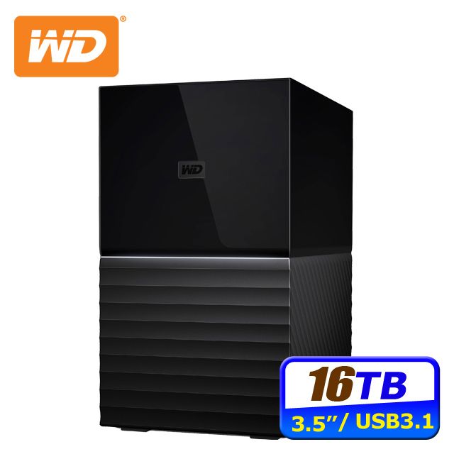 WD 威騰 My Book Duo 16TB(8TBx2)USB3.1 3.5吋雙硬碟儲存