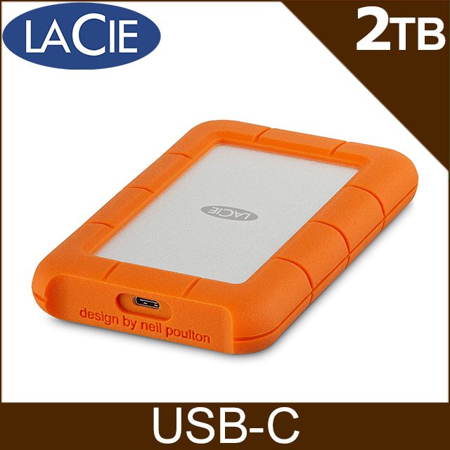 LaCie Rugged USB-C 2TB 2.5吋行動硬碟- PChome 24h購物