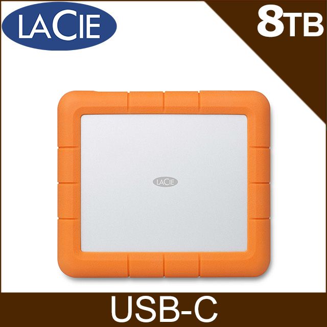 LACIE Rugged RAID Shuttle USB-C 8TB 行動硬碟 (STHT8000800)