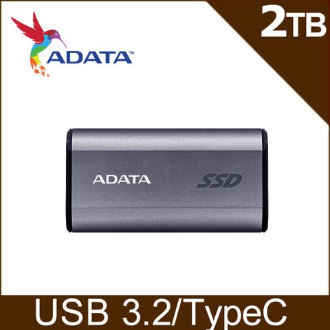 ADATA 威剛 SC750 2TB Type-C外接式固態硬碟SSD(鈦灰)