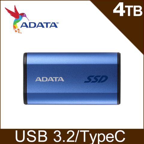 ADATA 威剛 SE880 4TB 外接式固態硬碟SSD(藍)(AELI-SE880-4TCBU)
