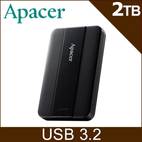Apacer宇瞻 AC237 2TB 2.5吋行動硬碟-黑