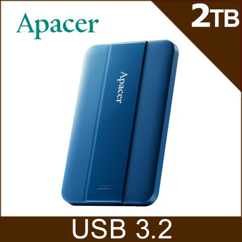 Apacer 宇瞻 AC237 2TB 2.5吋行動硬碟-活力藍