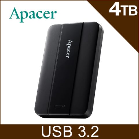 Apacer 宇瞻 AC237 4TB 2.5吋行動硬碟-雅典黑