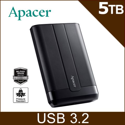 Apacer宇瞻 AC732 5TB 2.5吋軍規抗摔行動硬碟