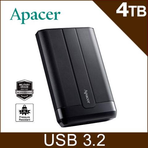 Apacer 宇瞻 AC732 4TB 2.5吋軍規抗摔行動硬碟