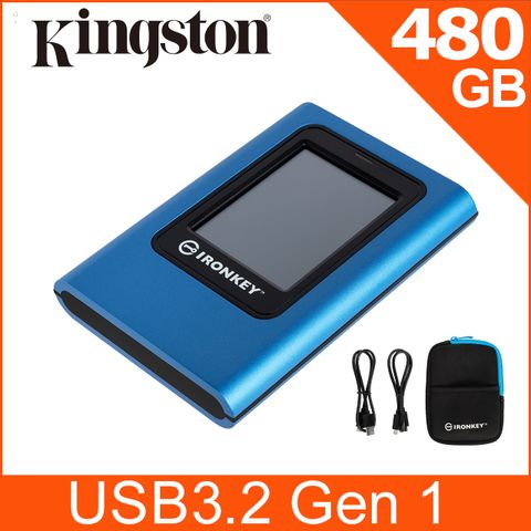 "駭"不到加密碟金士頓 Kingston IronKey Vault Privacy80 480GB 外接固態硬碟 (IKVP80ES/480G)