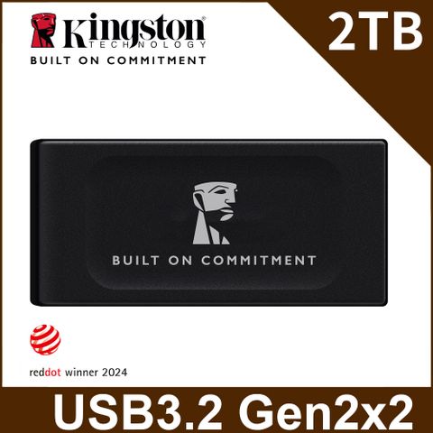 金士頓 Kingston XS1000 2TB 外接式固態硬碟SSD—黑色 (SXS1000/2000GA)