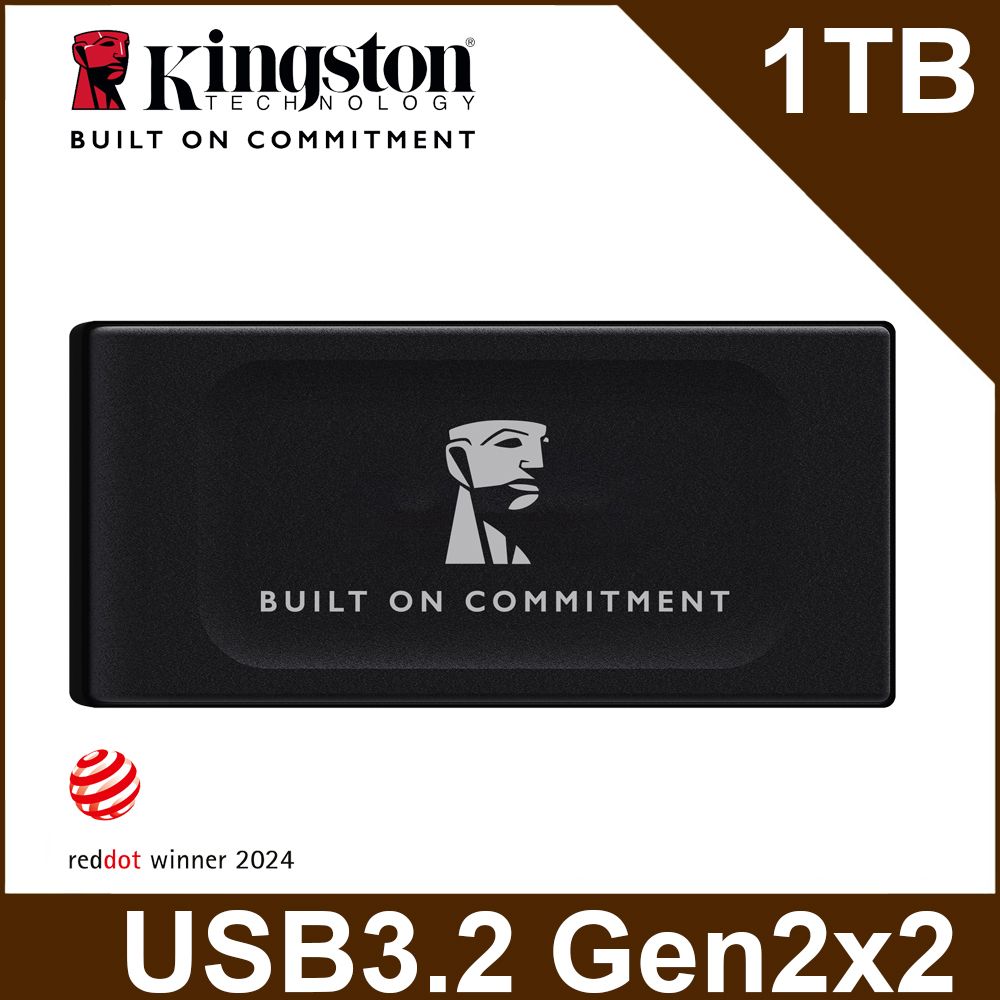 Kingston 金士頓 XS1000 1TB 外接式固態硬碟SSD—黑色（SXS1000/1000GA)