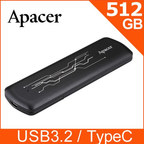 Apacer 宇瞻 AS722 512GB TypeC 外接SSD