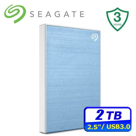 Seagate 希捷 One Touch 2TB 輕薄行動硬碟-冰川藍 (STKY2000402)