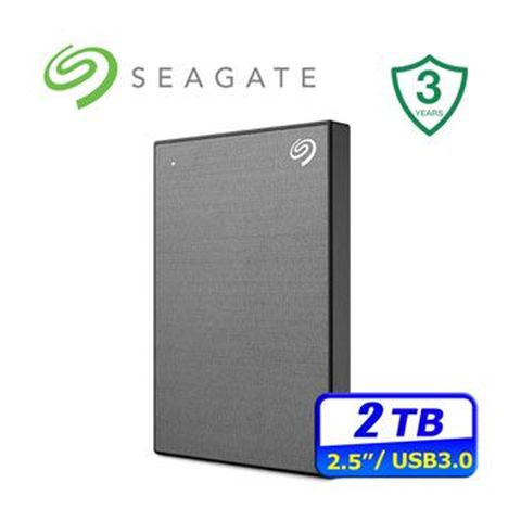 Seagate 希捷 One Touch 2TB 輕薄行動硬碟-太空灰 (STKY2000404)