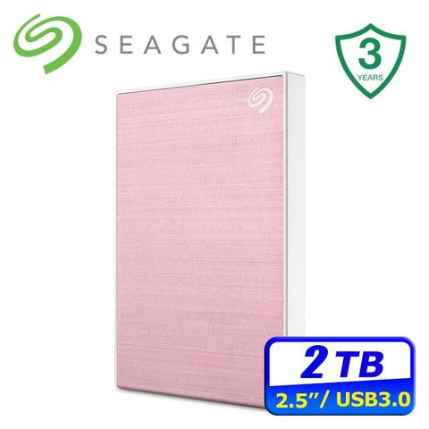 Seagate 希捷 One Touch 2TB 輕薄行動硬碟-玫瑰金 (STKY2000405)