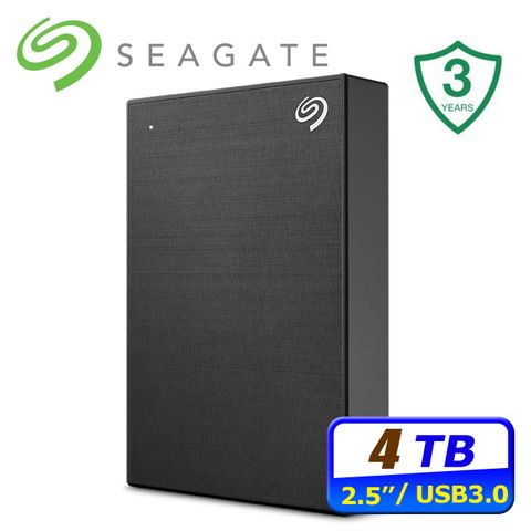 Seagate 希捷 One Touch 4TB 輕巧行動硬碟-極夜黑 (STKZ4000400)