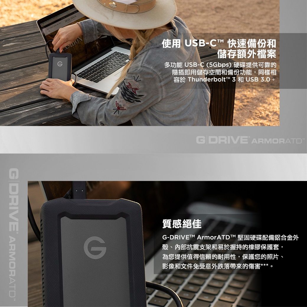 SanDisk PROFESSIONAL G-DRIVE™ ArmorATD™ 5TB可攜式硬碟- PChome 24h購物