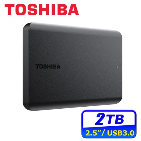 TOSHIBA 東芝 [2入組] Canvio Basics A5 2TB 2.5吋行動硬碟