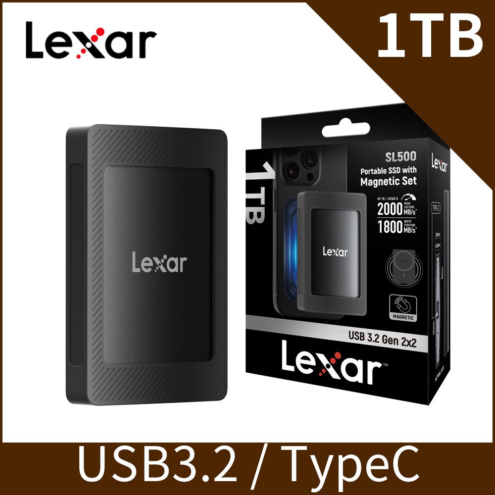 Lexar 雷克沙 SL500 磁吸式行動固態硬碟 1TB