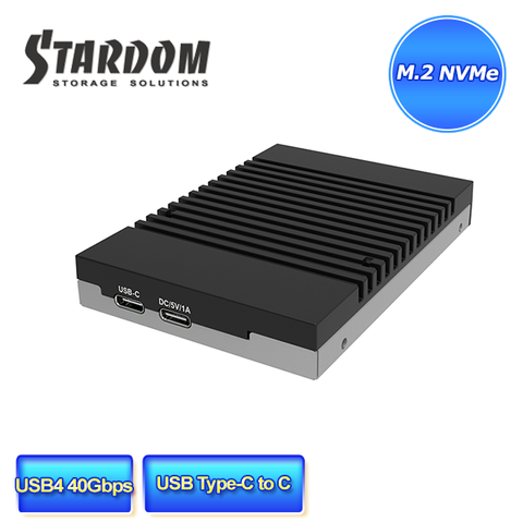 STARDOM UBOX-B4BP USB4 Type-C M.2 NVMe SSD外接盒