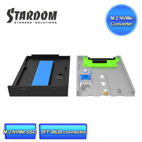 STARDOM UBOX M.2 NVMe SSD to U.2 Converter