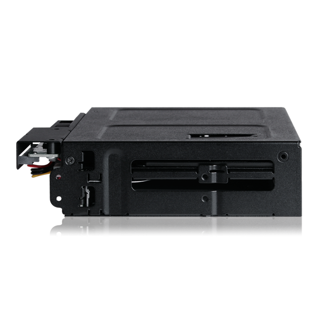 ICY DOCK ToughArmor 全金屬2層式2.5吋 SATA/SAS HDD/SSD & 薄型光碟機 背板模組轉5.25吋裝置空間(MB602SPO-B)