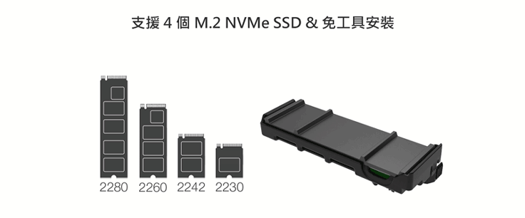 4 E M.2 NVMe SSD  &2280 2260