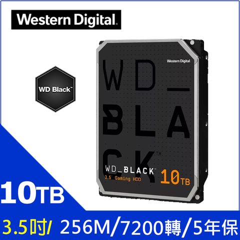 WD【黑標】10TB 3.5吋電競硬碟(WD101FZBX)