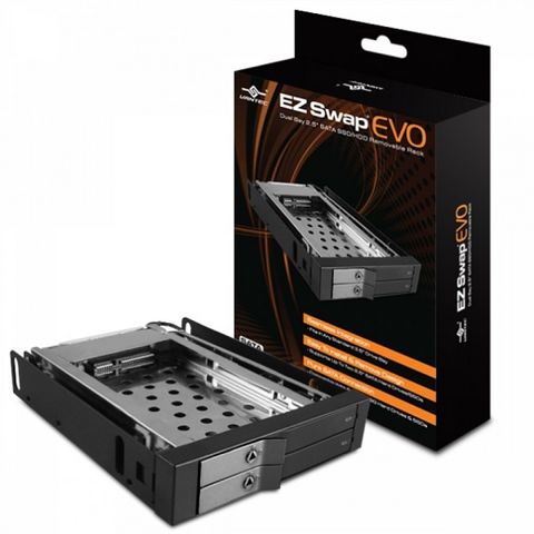 VANTEC 凡達克 EZ Swap EVO-雙槽 2.5" SATA SSD/ HDD 抽取盒(MRK-225S6-BK)