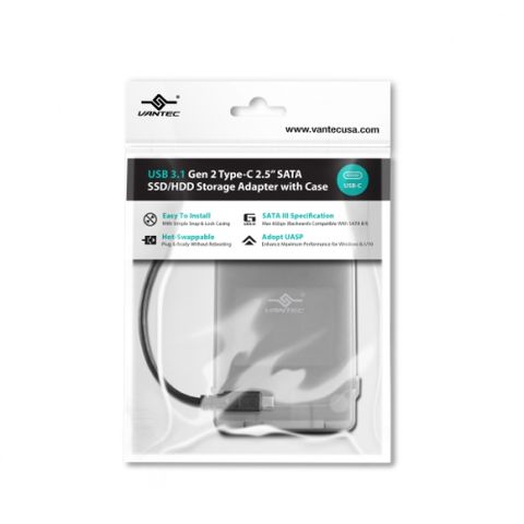 凡達克 2.5吋硬碟轉USB3.1 Gen2 Type-C外接盒(CB-STC31-2PB)