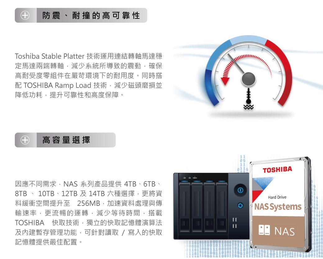 Toshiba【N300 NAS碟】(HDWG11AAZSTA) 10TB /7200轉/256MB/3.5吋/3Y