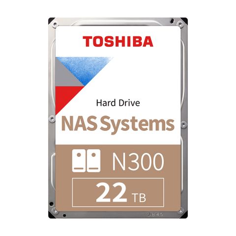 Toshiba【N300 NAS碟】(HDWG62CAZSTA) 22TB /7200轉/512MB/3.5吋/3Y NAS硬碟