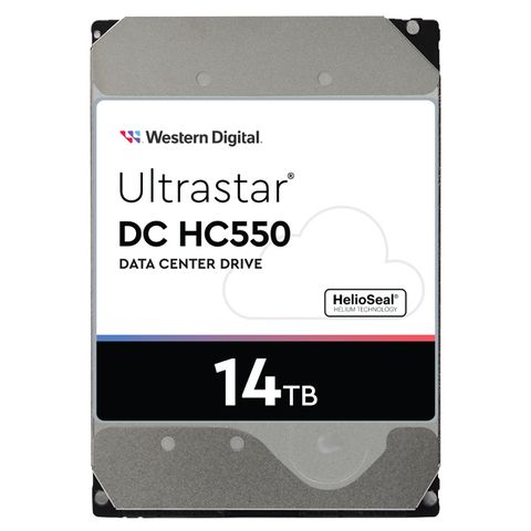 WD【Ultrastar DC HC550】企業級 14TB/7200轉/512MB/3.5吋/5Y(WUH721814ALE6L4/0F38581)