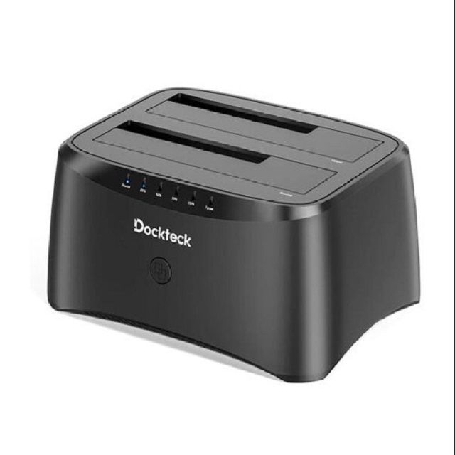  Dockteck USB3.0 SATA3 3.5+2.5吋外接硬碟座 一鍵離線對拷 脫機對拷 (DH0001)