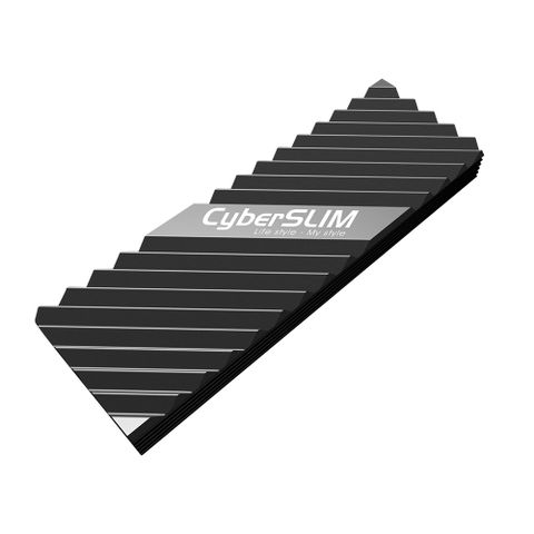 CyberSLIM  M.2 SSD 固態硬碟散熱器(M2HS)  黑