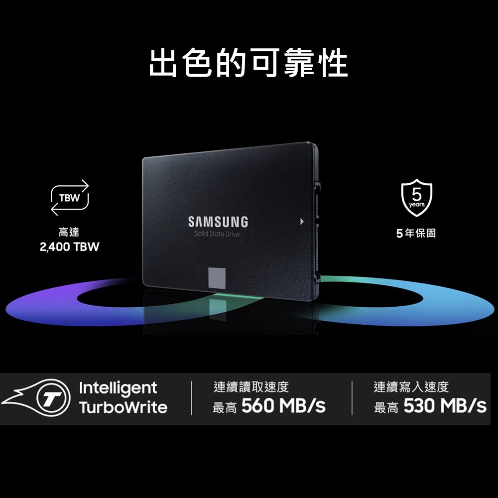 Samsung 三星   870 EVO 2TB 2.5吋 SATAIII 固態硬碟 (MZ-77E2T0BW)