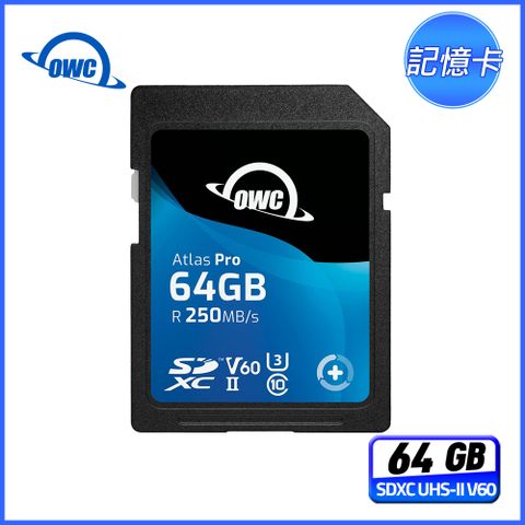 OWC Atlas Pro - 64GB SDXC UHS-II V60 記憶卡