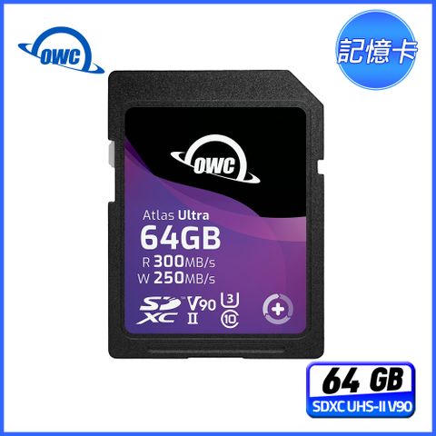 OWC Atlas Ultra - 64GB SDXC UHS-II V90 記憶卡