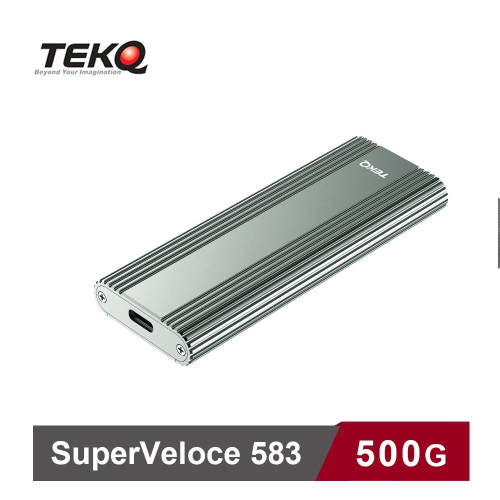 TEKQ 583 SuperVeloce 500G USB-C PCIe M.2 NVMe SSD 固態硬碟 外接盒