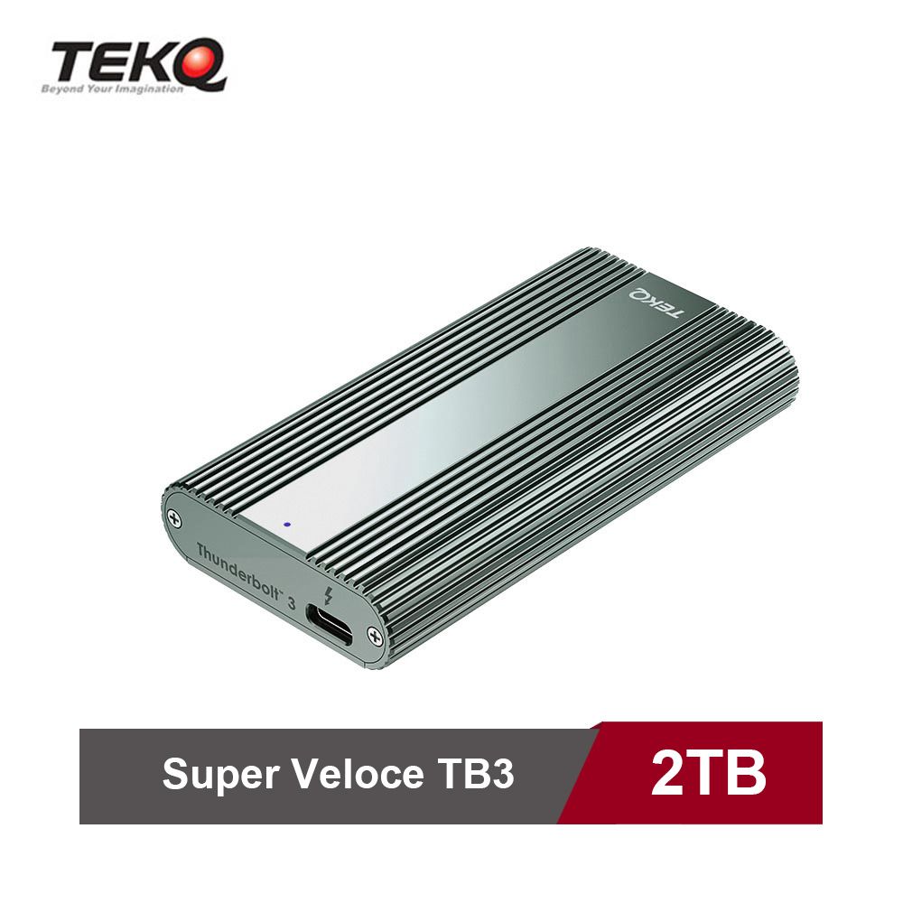 TEKQ TB3 SuperVeloce 2TB Thunderbolt 3 SSD 外接硬碟