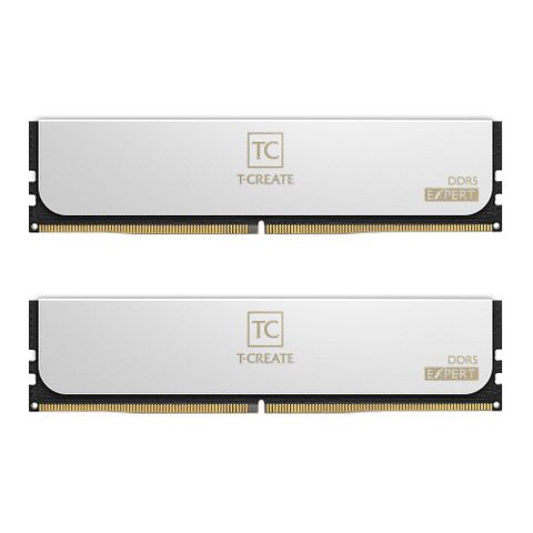 TEAM 十銓 T-CREATE 創作者系列 EXPERT DDR5 6400 96GB 48Gx2 白色 桌上型超頻記憶體