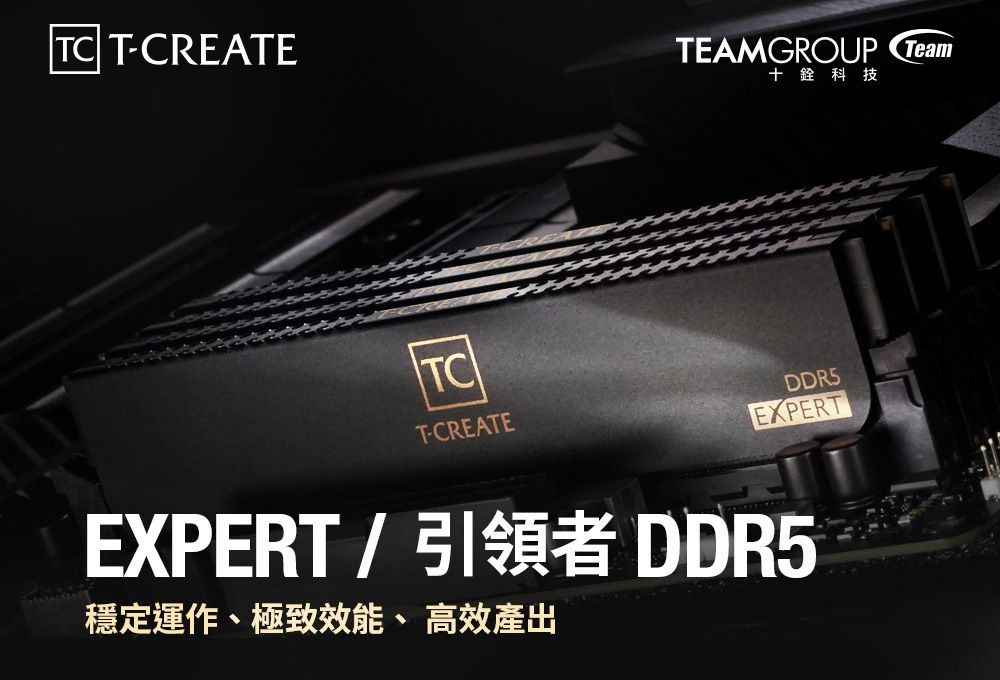 TC TCREATETEAMGROUP Team十銓科技TCREATEDDR5EXPERTEXPERTDDR5穩定運作、極致效能、高效產出