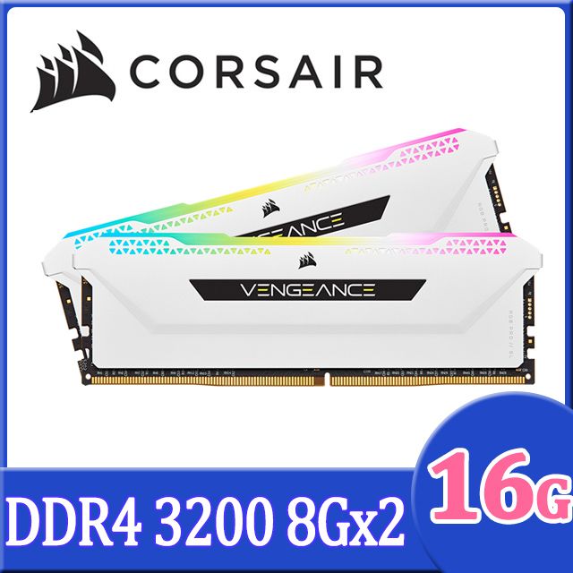 Corsair 海盜船VENGEANCE RGB PRO SL DDR4 3200 16G(8Gx2) 桌上型記憶