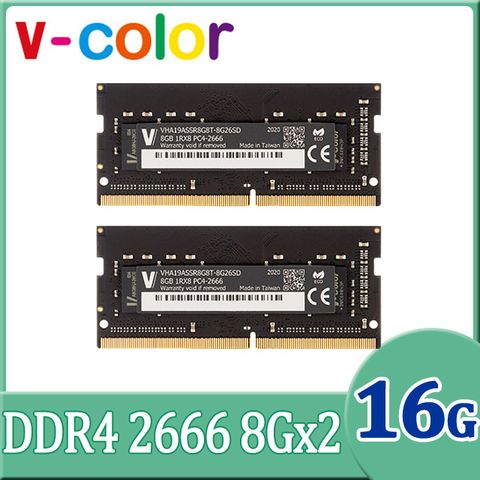 v-color 全何 DDR4 2666 16GB(8Gx2) Apple 專用筆記型記憶體