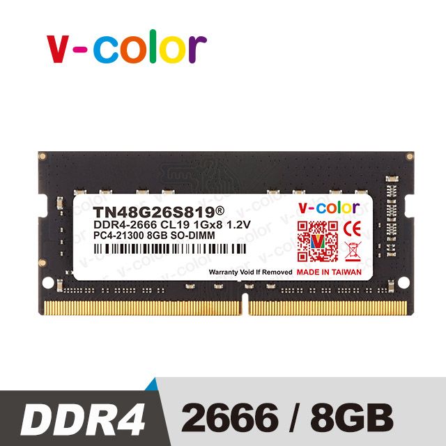 V-Color DDR4 2666MHz 8GB 筆記型記憶體