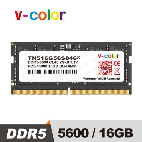 v-color 全何 DDR5 5600MHz 16GB 筆記型記憶體